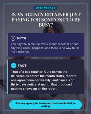Retainer objection: a objection buster social media template for agencies