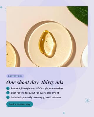 Content day promo: a product hero social media template for agencies