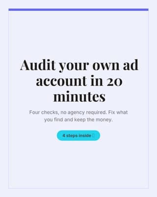 DIY account audit: a tutorial steps social media template for agencies