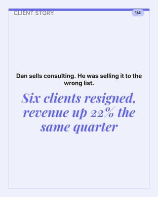 The fired-clients story: a case study social media template for coaches and consultants