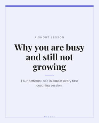 Teaching carousel: a editorial carousel social media template for coaches and consultants