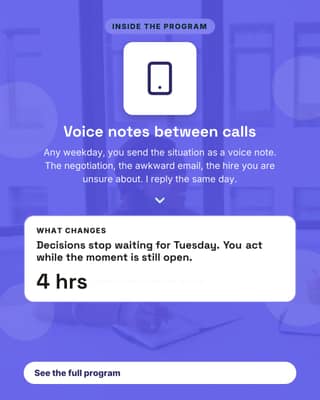 Between-call support: a feature benefit social media template for coaches and consultants