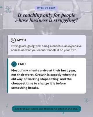 Not for me myth: a objection buster social media template for coaches and consultants