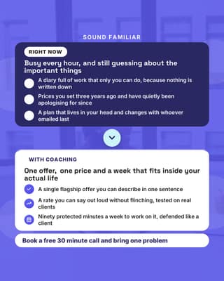 The pain and the plan: a problem solution social media template for coaches and consultants