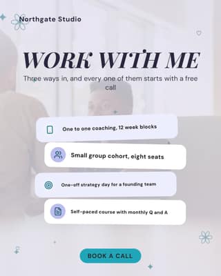 Ways to work with me: a service stack social media template for coaches and consultants