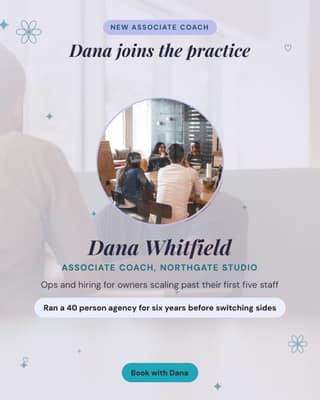 New coach on the team: a team intro card social media template for coaches and consultants