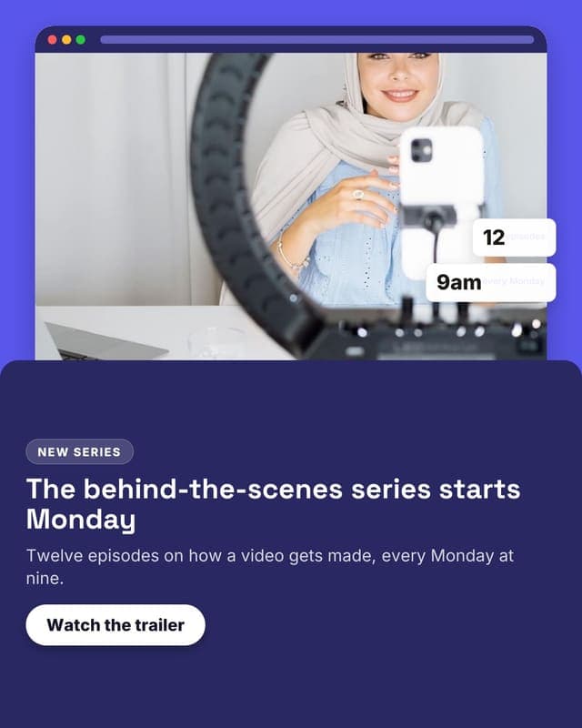 Series launch: a launch composite social media template for creators