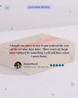 Five star review: a quote card social media template for ecommerce
