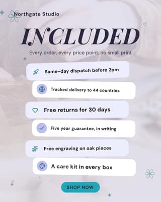 What every order includes: a service stack social media template for ecommerce