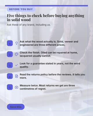 Buying guide tips: a tips list card social media template for ecommerce