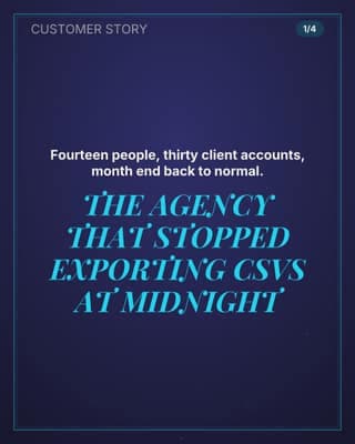 The agency story: a case study social media template for founders