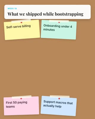 Build log board: a sticky note board social media template for founders