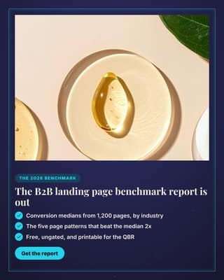 Benchmark report drop: a product hero social media template for marketers