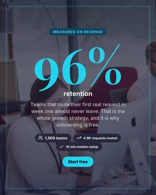 Retention headline: a big stat card social media template for saas