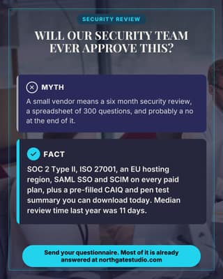 Security objection: a objection buster social media template for saas
