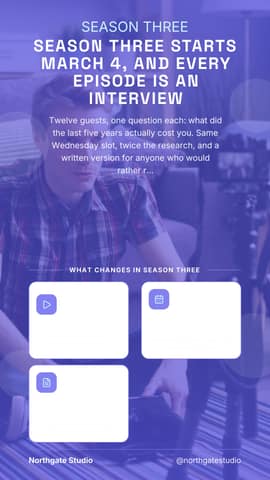 New season launch: a 9:16 announcement card template for TikTok