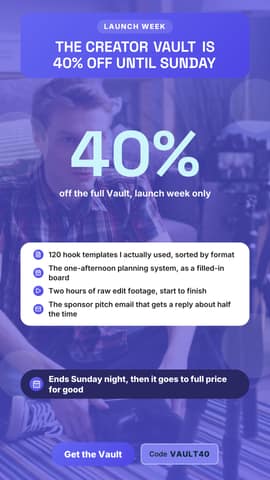 Digital product launch: a 9:16 offer promo template for TikTok