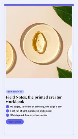 Physical product drop: a 9:16 product hero template for TikTok