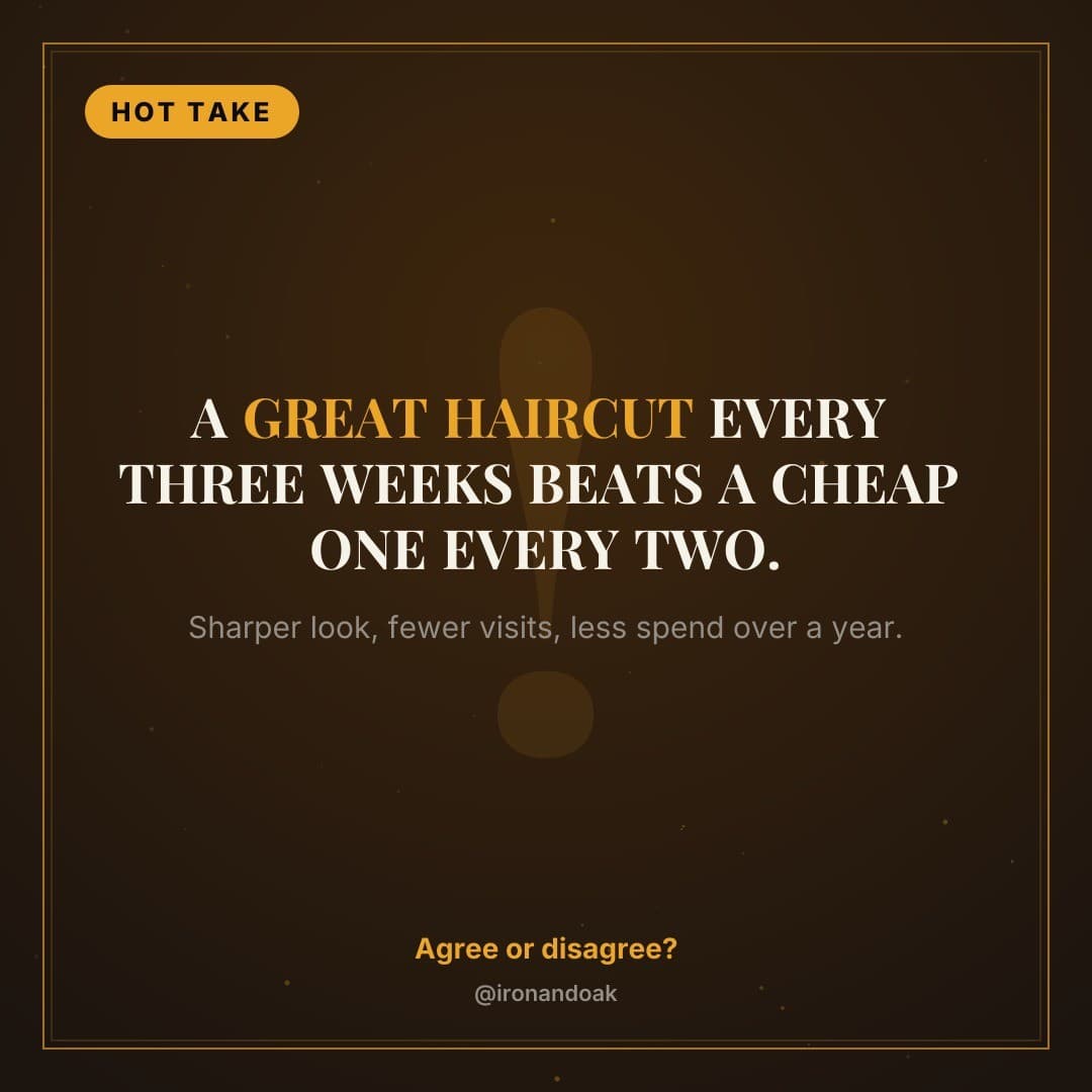 Example Barbershop post generated by Content Drifter