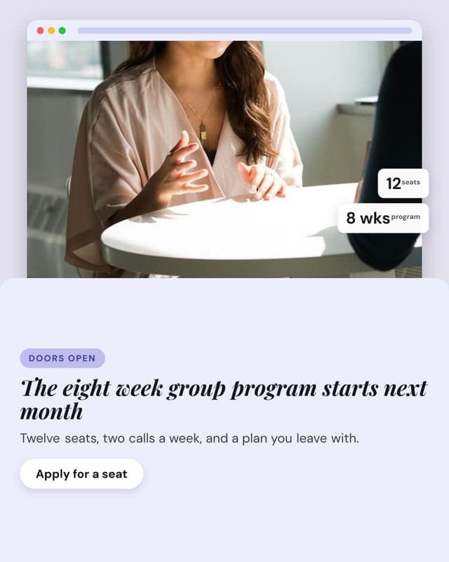 Program launch: a launch composite social media template for coaches and consultants