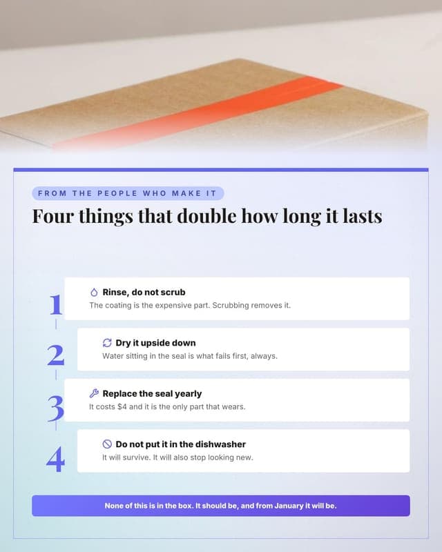How to make it last: a numbered stack social media template for ecommerce