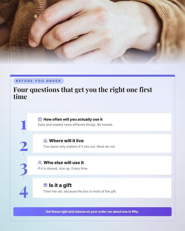 How to choose: a numbered stack social media template for ecommerce