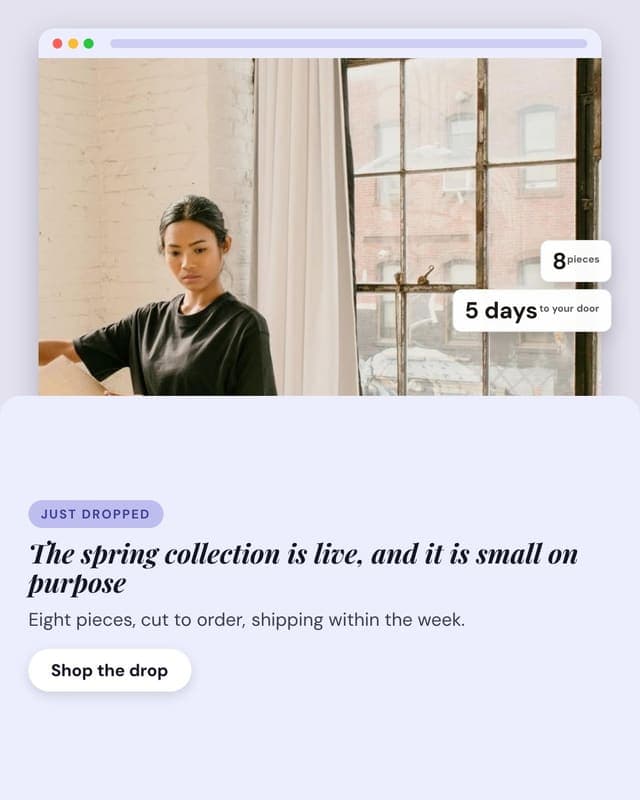 Collection drop: a launch composite social media template for ecommerce