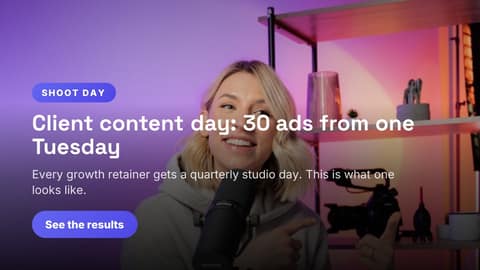 Shoot day behind the scenes: a 16:9 photo spotlight template for X (Twitter)