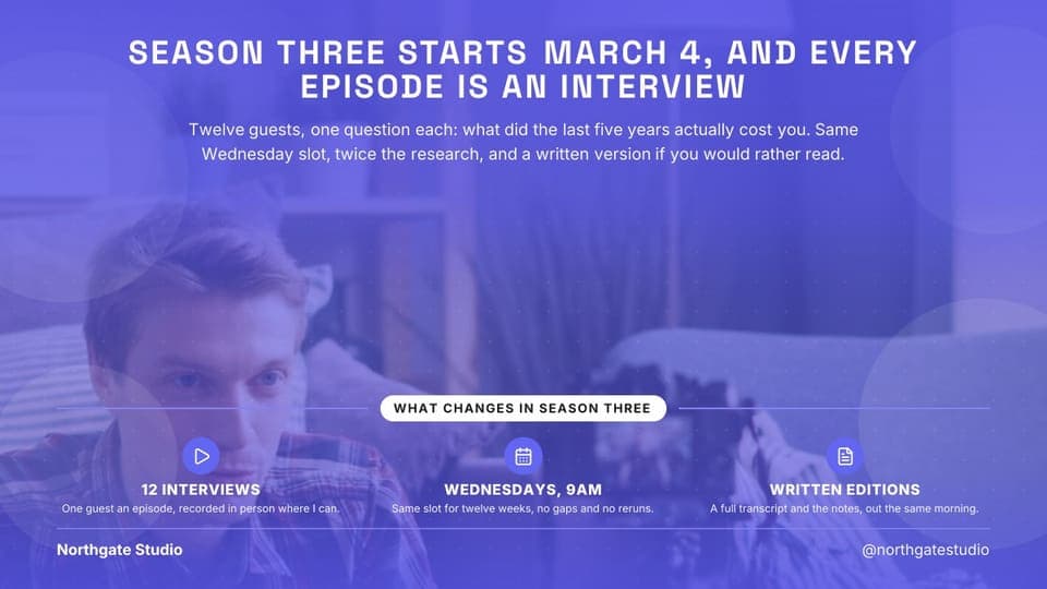 New season launch: a 16:9 announcement card template for X (Twitter)