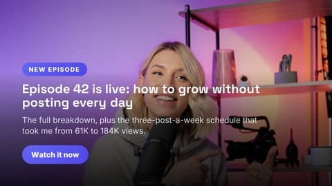New episode drop: a 16:9 photo spotlight template for X (Twitter)