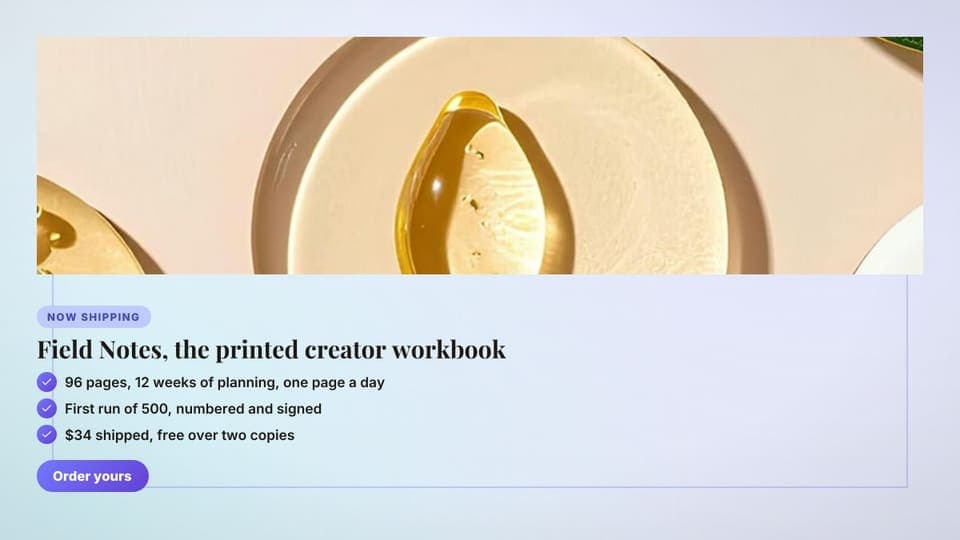 Physical product drop: a 16:9 product hero template for X (Twitter)