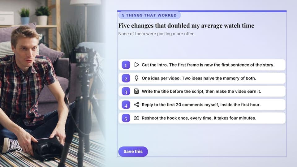 What moved the numbers: a 16:9 tips list card template for X (Twitter)