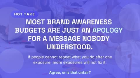 Industry hot take: a 16:9 hot take card template for X (Twitter)