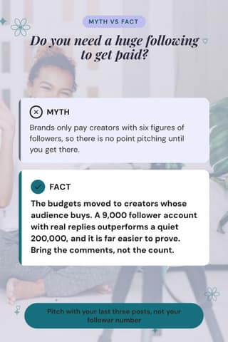 Follower-count myth: a 2:3 objection buster template for Pinterest