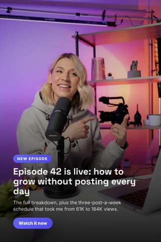 New episode drop: a 2:3 photo spotlight template for Pinterest