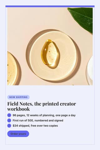 Physical product drop: a 2:3 product hero template for Pinterest