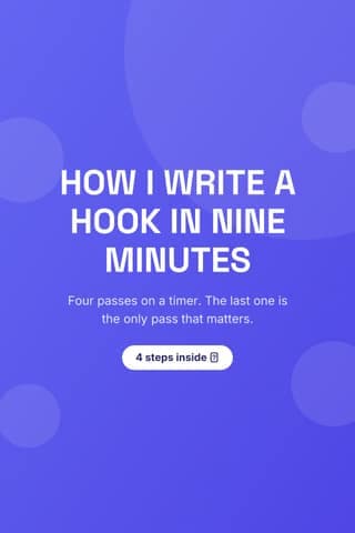 How I write a hook: a 2:3 tutorial steps template for Pinterest
