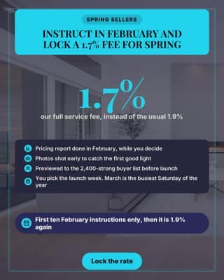 February fee lock: a offer promo social media template for real estate