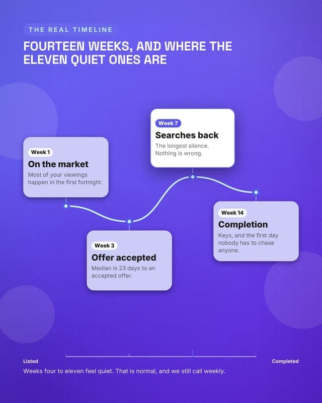 A sale, week by week: a journey map social media template for real estate