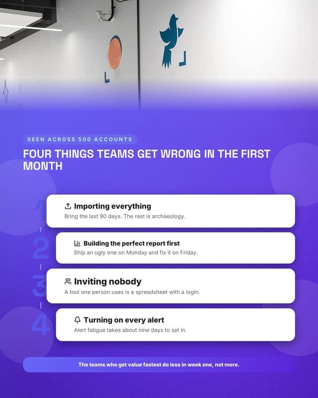 What teams get wrong: a numbered stack social media template for saas