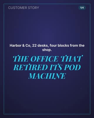 Office switch story: a case study social media template for small business