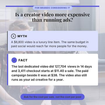 Too expensive myth: a 1:1 objection buster template for Facebook