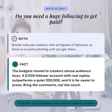 Follower-count myth: a 1:1 objection buster template for Facebook