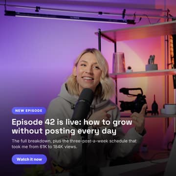 New episode drop: a 1:1 photo spotlight template for Facebook