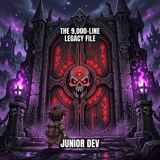 Final Boss Door meme: Junior dev / The 9,000-line legacy file