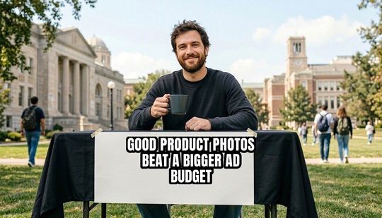 Change My Mind meme: Good product photos beat a bigger ad budget