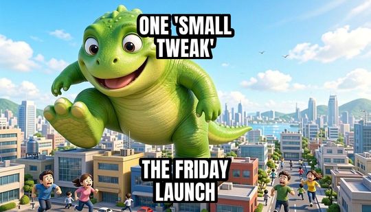 Giant Monster Attack meme: One 'small tweak' / The Friday launch