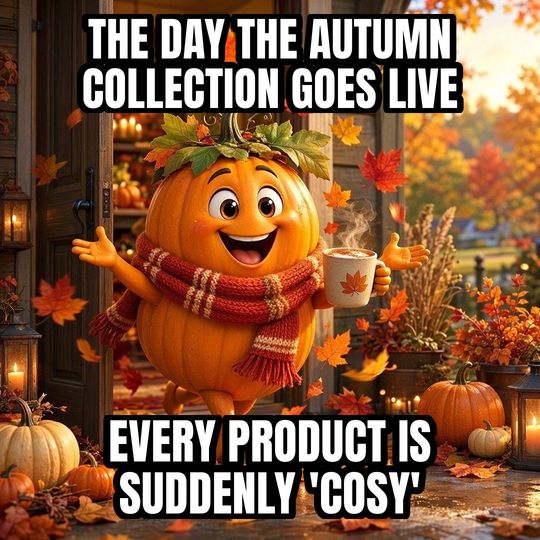 Fall Is Here meme: The day the autumn collection goes live / Every product is suddenly 'cosy'