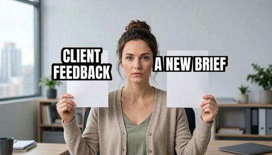 They’re the Same Picture meme: Client feedback / A new brief