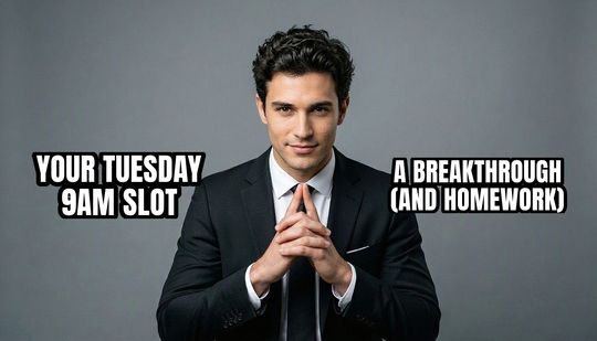 Trade Offer meme: Your Tuesday 9am slot / A breakthrough (and homework)
